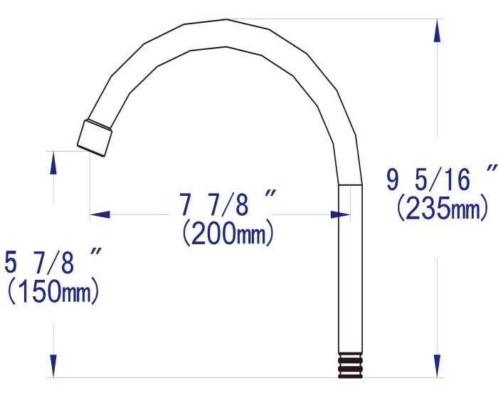 CKPREMGOOSE - Commercial Mixer Tap Heavy Duty Gooseneck