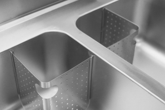 PD1800-Double Bowl Commercial Sink with Double Drainer - 1800mm