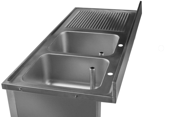 DWC1600LHD-Dishwasher Sink Cupboard Left Hand Drainer - 1600mm
