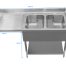 DWS1600LHD-Double Bowl Dishwasher Sink Left Hand Drainer - 1600mm