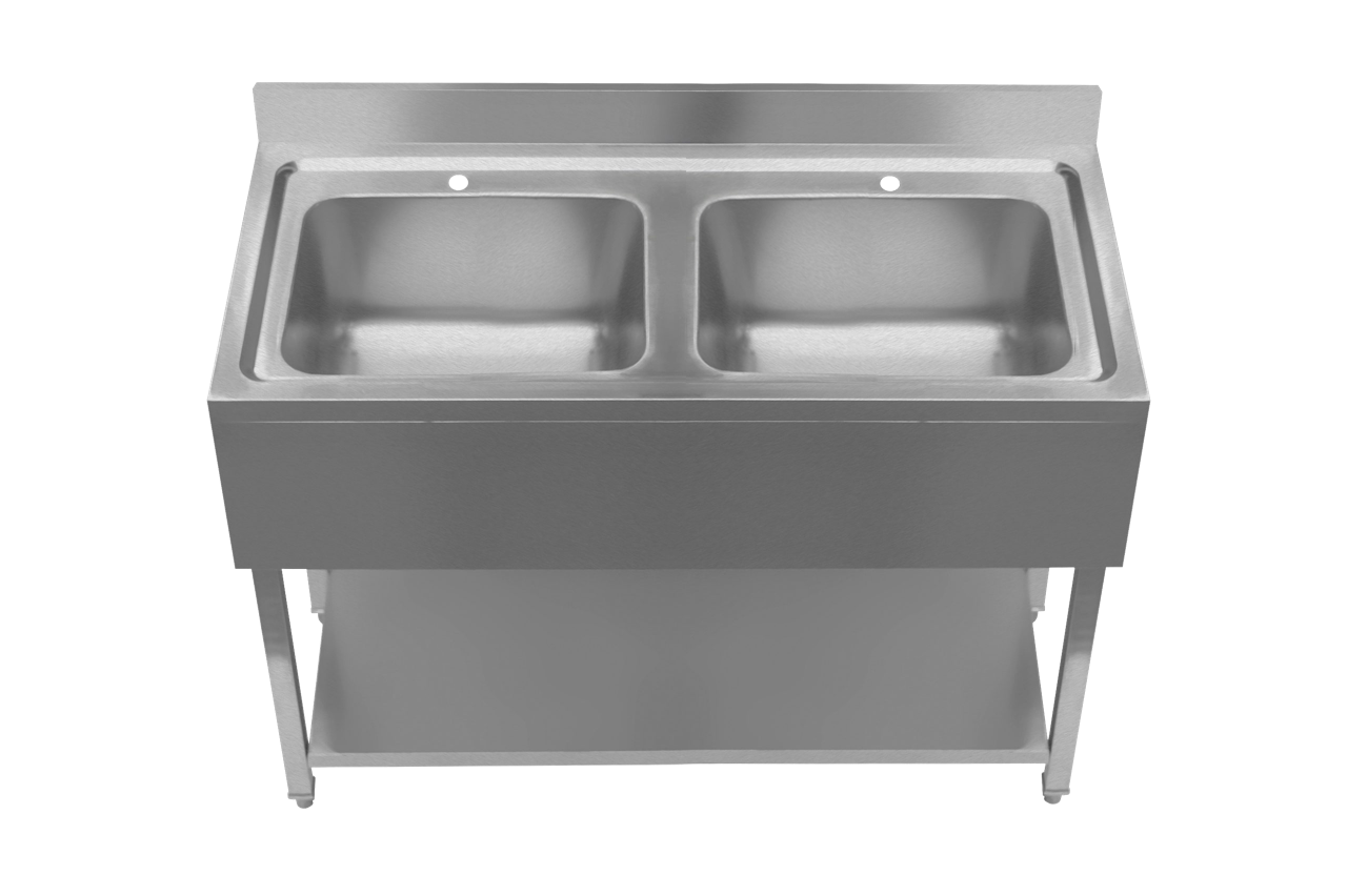 Stainless steel Double catering sink