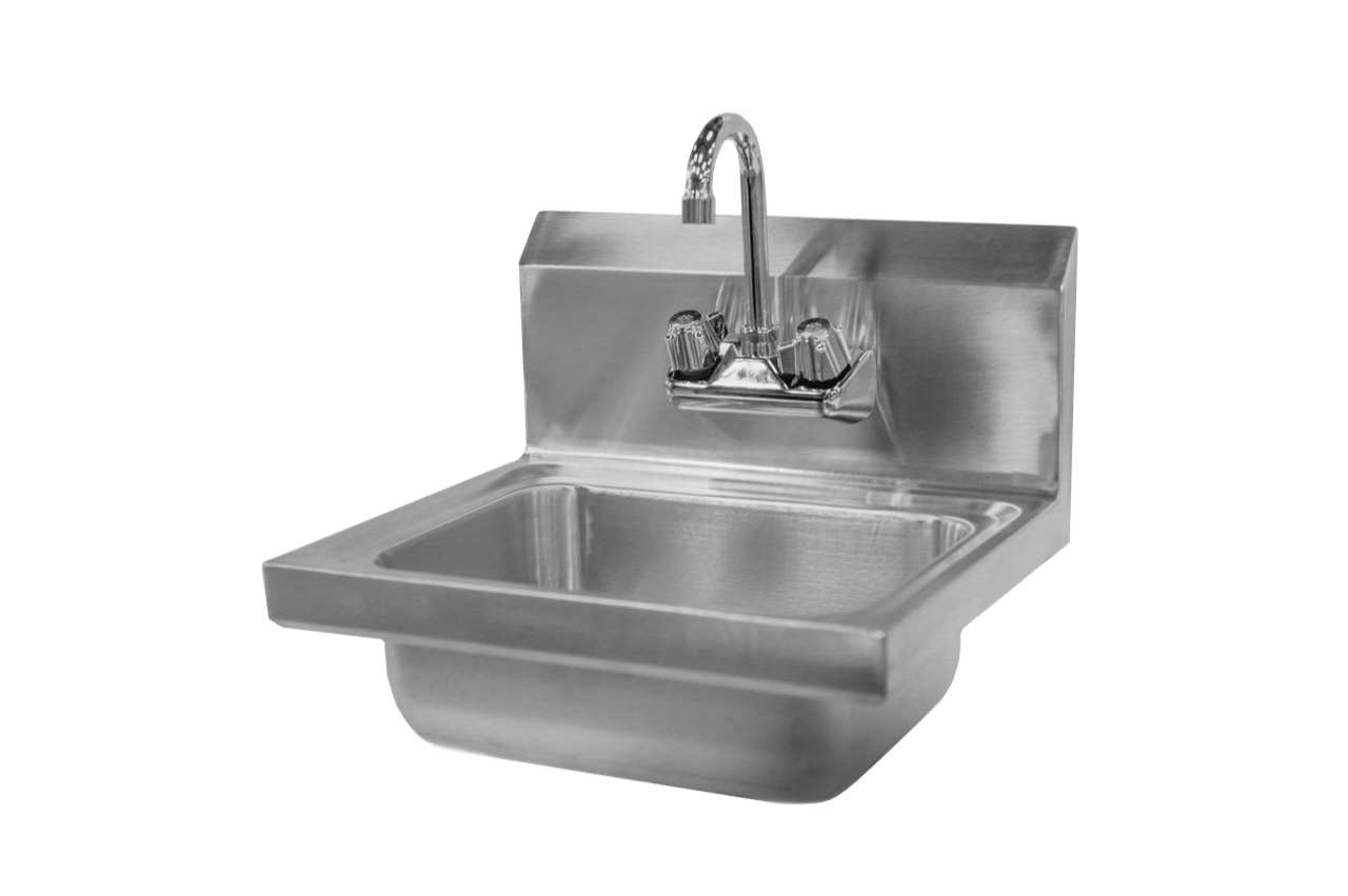 SSHWS-Stainless Steel Hand Wash Sink Basin With Tap